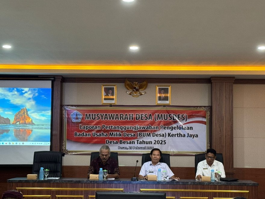 Musyawarah Desa Khusus Desa Besan Bahas Laporan Pertanggungjawaban BUM Desa Kertha Jaya Tahun 2025